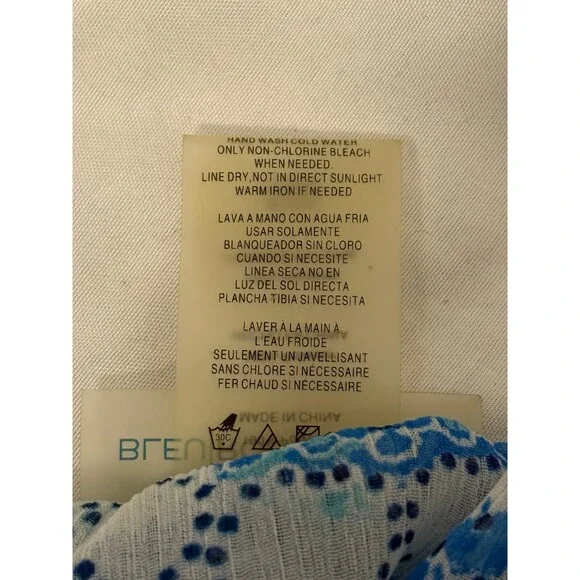 BLEU Rod Beattie Swim Coverup Open Shoulder with Sleeves Women's Size Large‎ - Picture 6 of 6